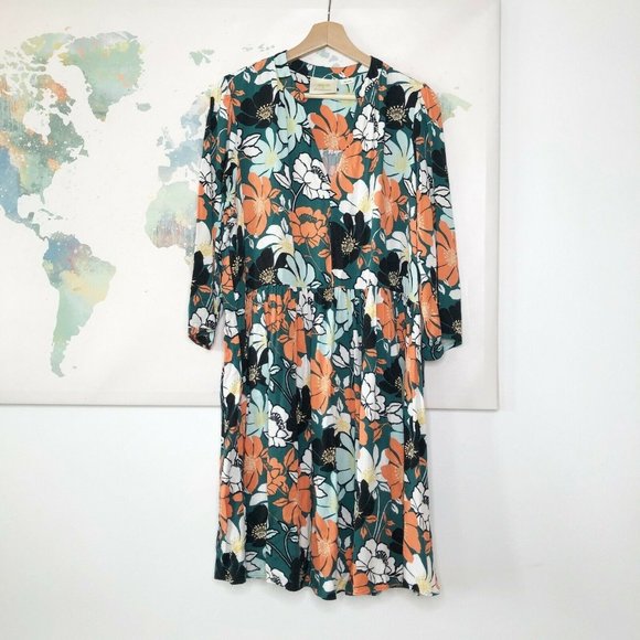 Anthropologie Dresses & Skirts - Maeve Anthropologie Size 1X Dress Green Orange